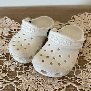 Infant Crocs Sz.4 white, baby shoes crocs